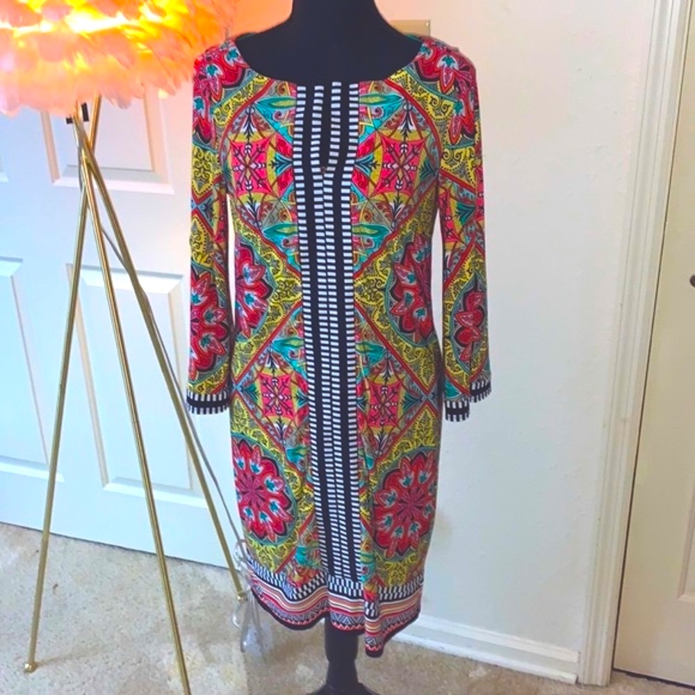 Laundry by Shelli Segal Los Angeles “Retro” Colorful Size 6 Dress